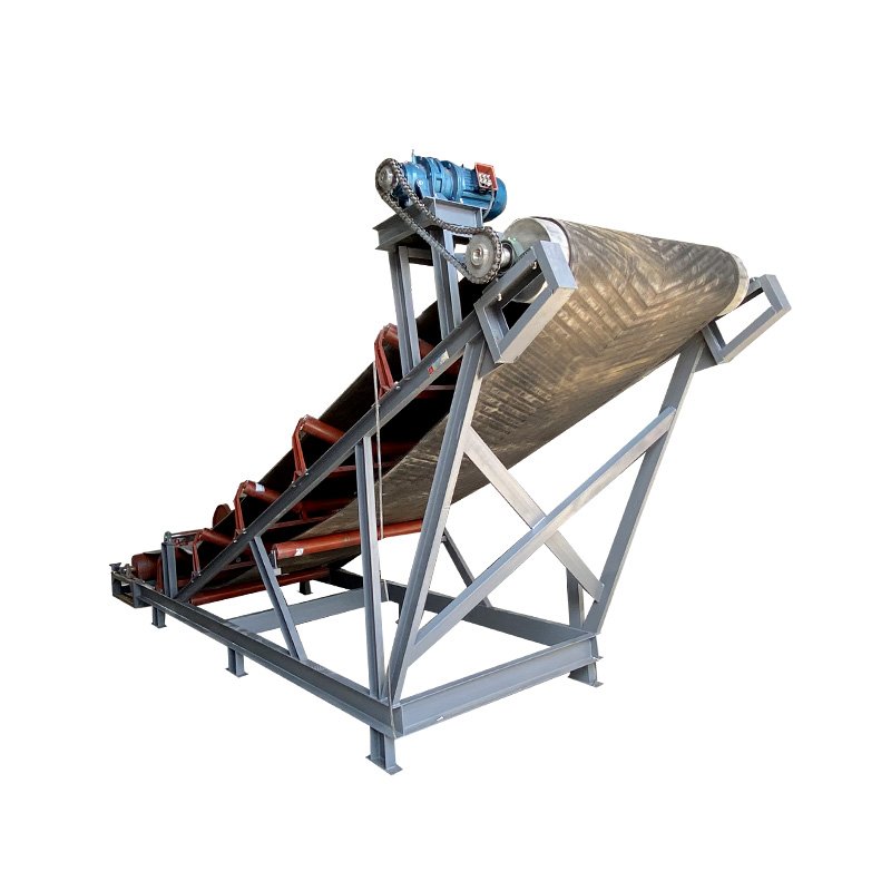 DJ type steep angle belt conveyor